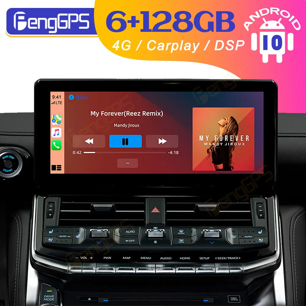 

12.3" Car Stereo for Toyota Land Cruiser 300 LC300 2021 2022 DVD Player Multimedia Android Radio Tesla Style Headunit Carplay