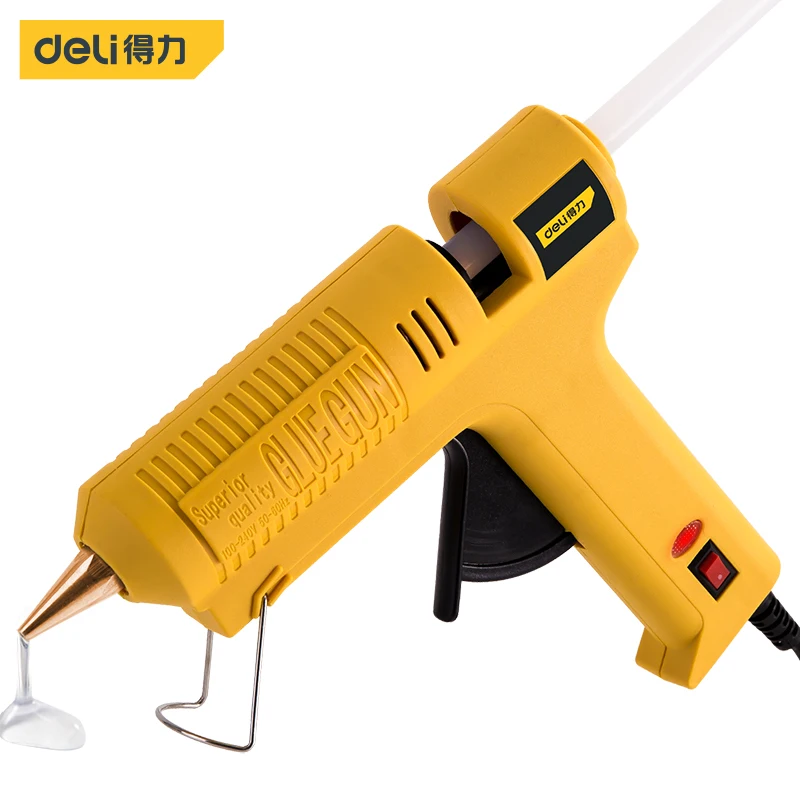 

Deli DL401100 Hot Melt Glue Gun Electrical Tools Household Tool DIY Tools PTC Heating Copper Outlet Glue Independent Switch