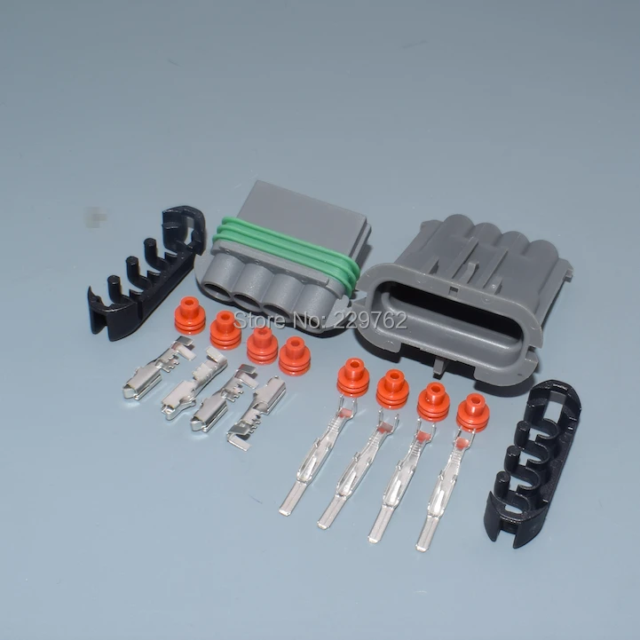 Shhworldsea 4 Pin/Way 2.8mm Car  280 Series Male And Female Connector Plug 12129600 12129565