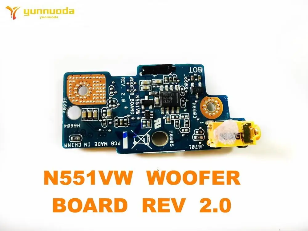 Original for ASUS  N551VW AUDIO board  N551VW  WOOFER  BOARD  REV  2.0  tested good free shipping