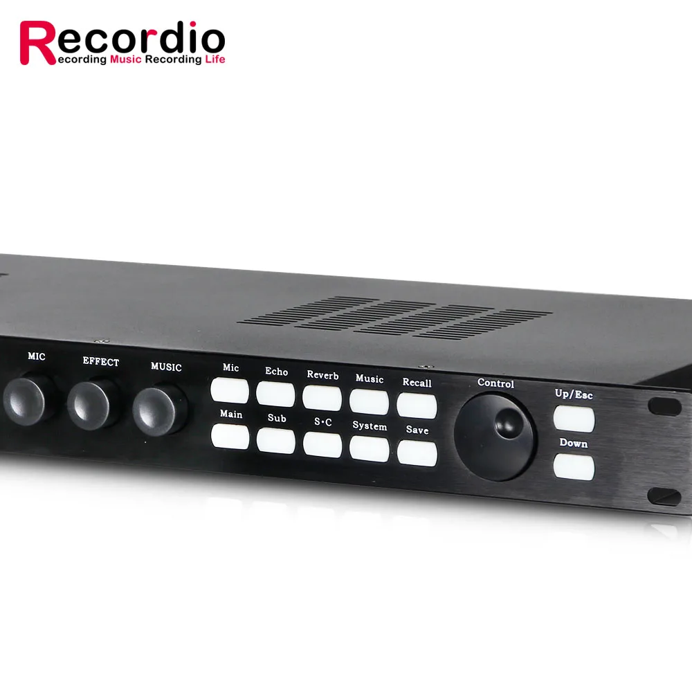 GAX-X5 مؤثر ما قبل المرحلة المهنية الرقمية KTV ميكروفون صدى قمع مكافحة عواء معالج المرحلة في الهواء الطلق