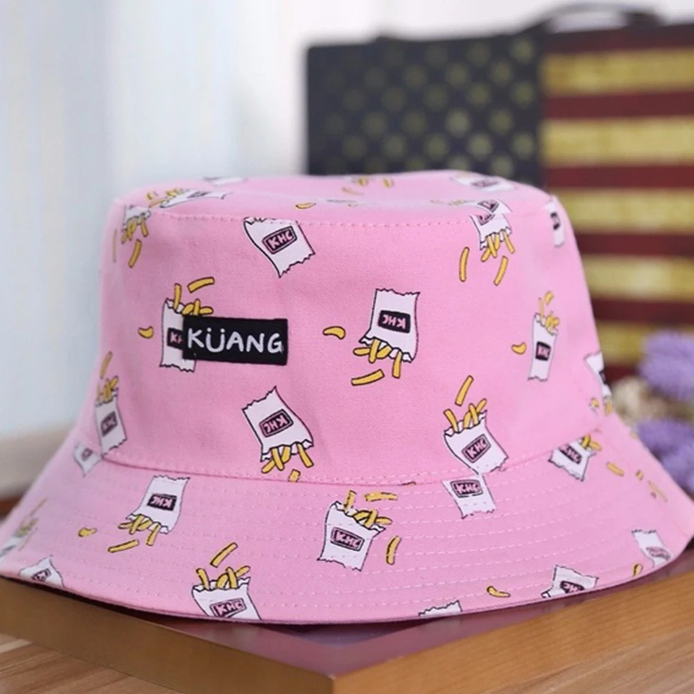 Panama Bucket Hat Men Women Summer Bucket Cap Banana Print Yellow Hat Bob Hat Hip Hop Gorros Fishing Fisherman Hat