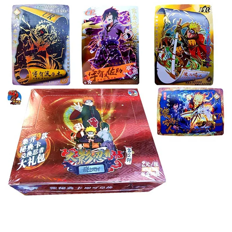 Naruto Movie Game Card Japanese Anime Cartoon Hokage Collection SSP Card Uchiha Sasuke Ninja Wars R Character Card Kids Toys