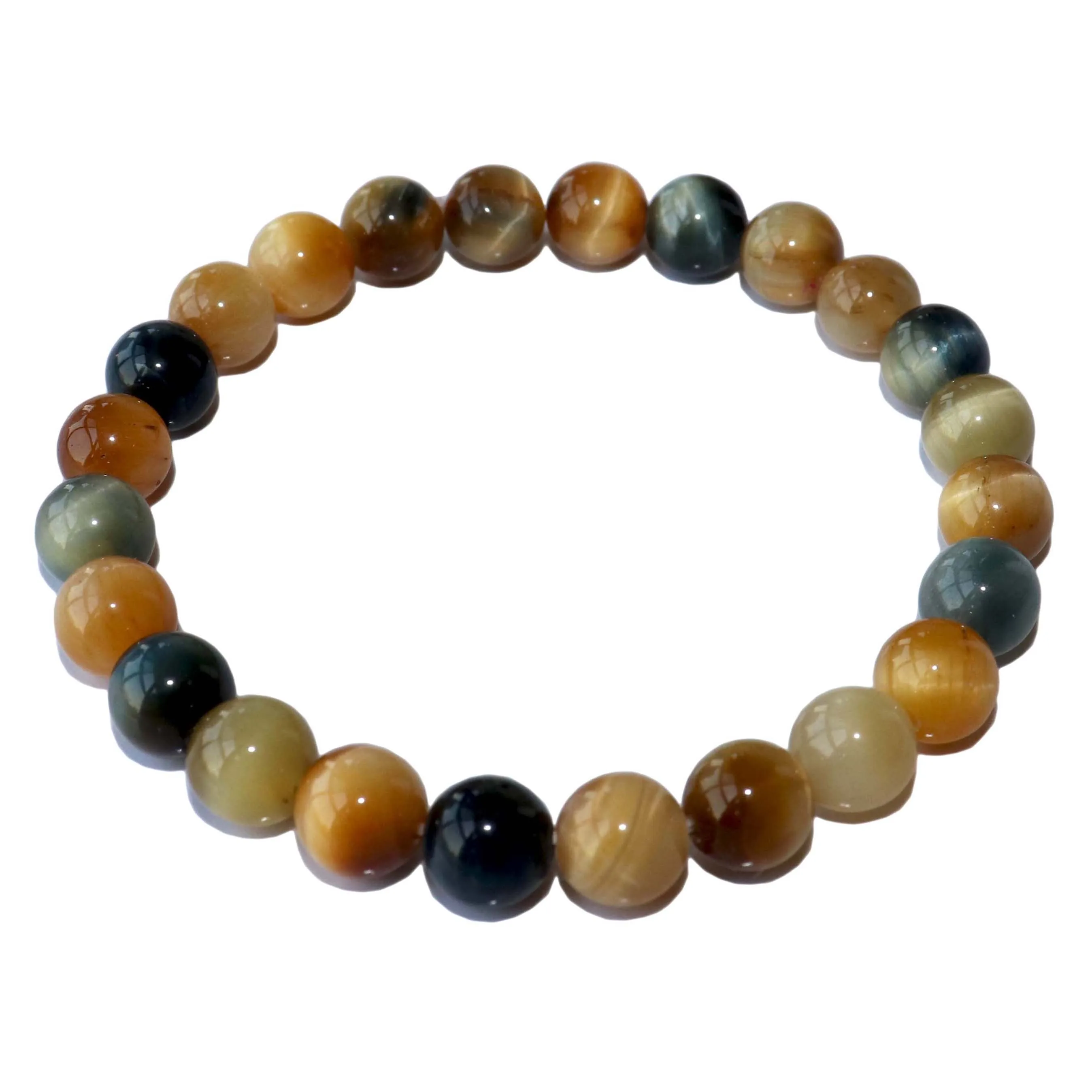 Alta calidad 6, 8, 10 MM piedra Natural lapislázuli pulseras con cuentas para mujeres y hombres pulsera de energía de moda regalo de joyería elástica