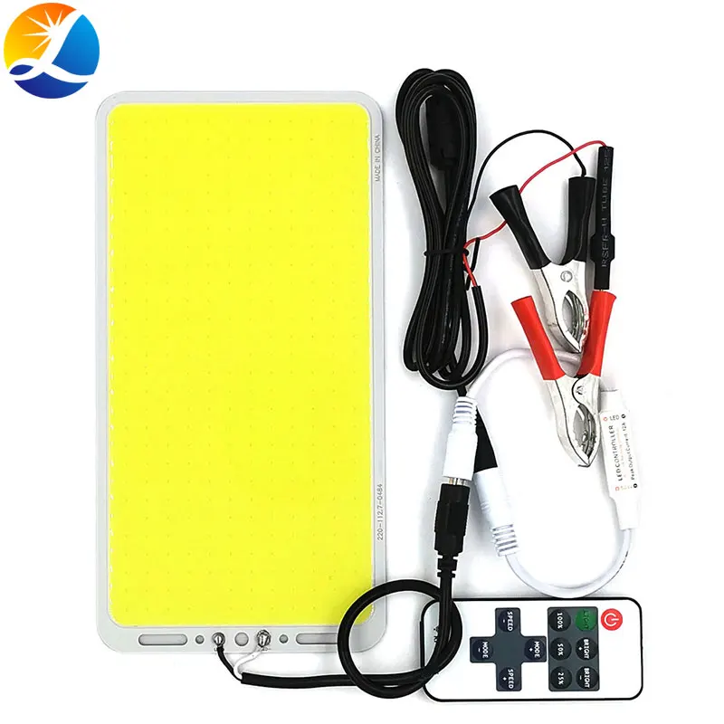 220*113mm 100W 12V LED Light COB Panel with Dimmer Remote Control Dimmable LED Lamp Indoor Outdoor Lighting DIY White Color