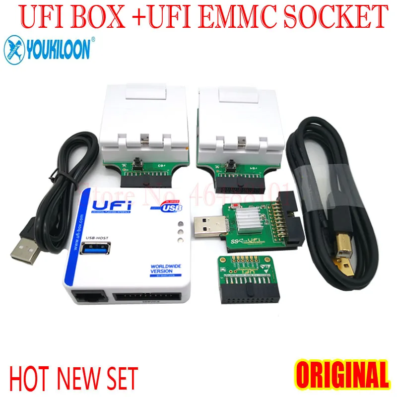 New UFI Box / Ufi socket Support FBGA 153/169/162/186/221/254 for EMMC Service Tool  repair,resize,format,erase