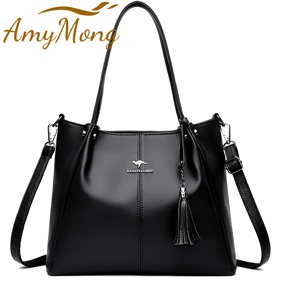 Genuine Women Luxury Handbag Purses Branded Designer Soft Leather Shoulder Crossbody Messenger Bags for Female Elegant Tote Sac