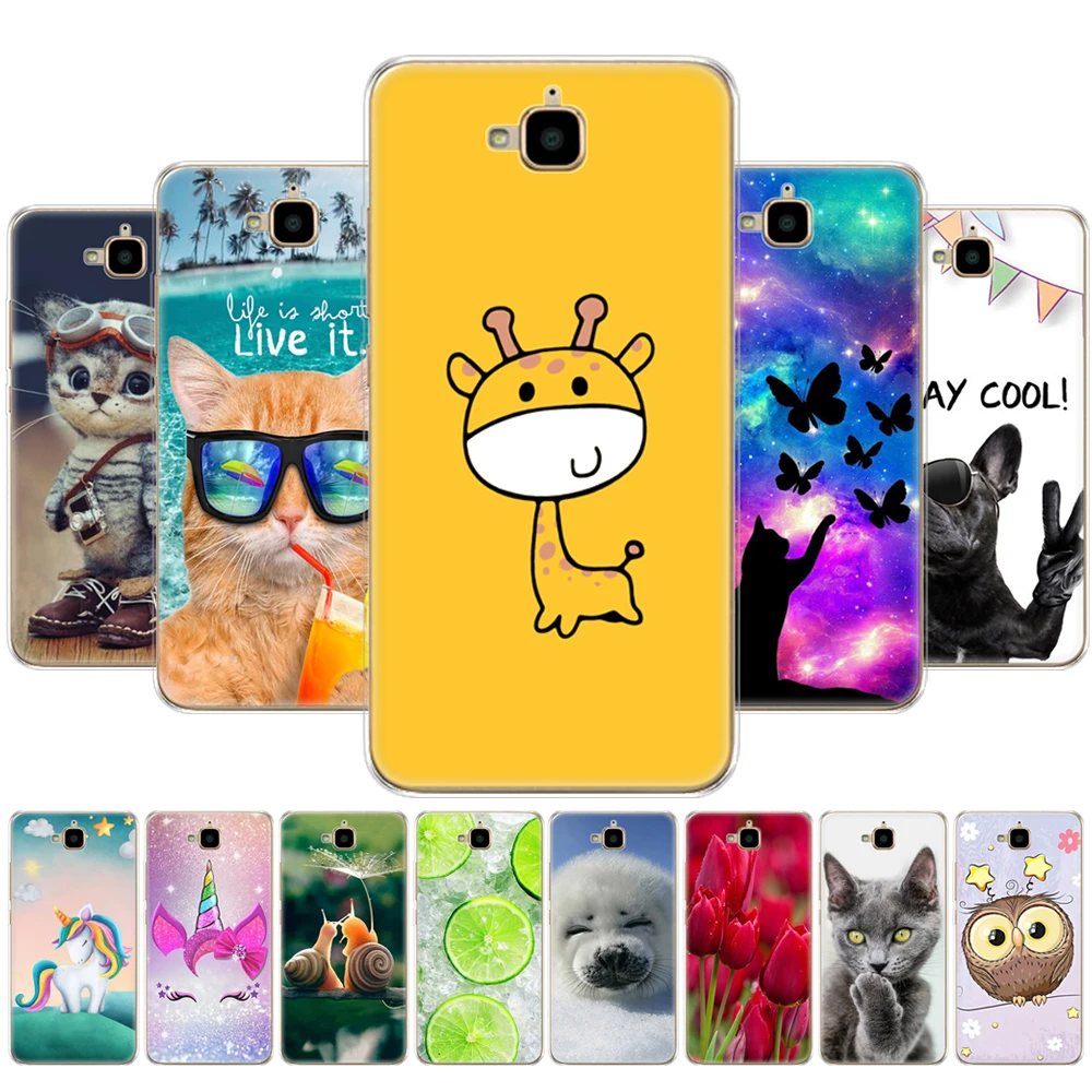 case for  Honor 4C Pro Case Honor 4C Pro Cover Soft silicon Back Case for  Y6 Pro 2015 Case TIT-L01 TIT-TL00 Phone