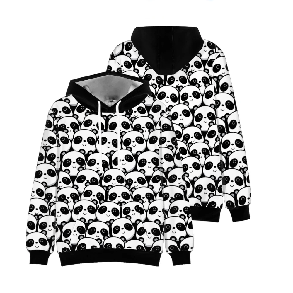 3D Full Printed Many Pandas Hoodies Men Women Sweatshirts Unisex Streetwear Autumn Kids Animal Tops Fashion Boys Girls Pullovers