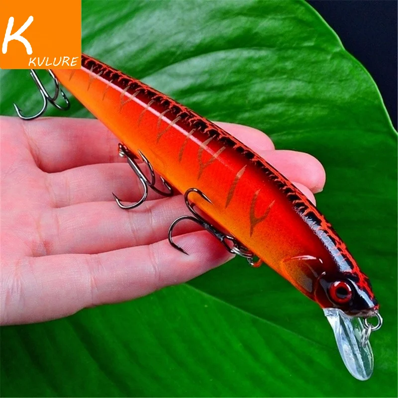 1Pcs Lifelike Wobbler Fishing Lure 3D Eyes 14cm/18.5g Minnow Artificial Hard Bait Fishing Tackle Floating Lure with 6# Hooks