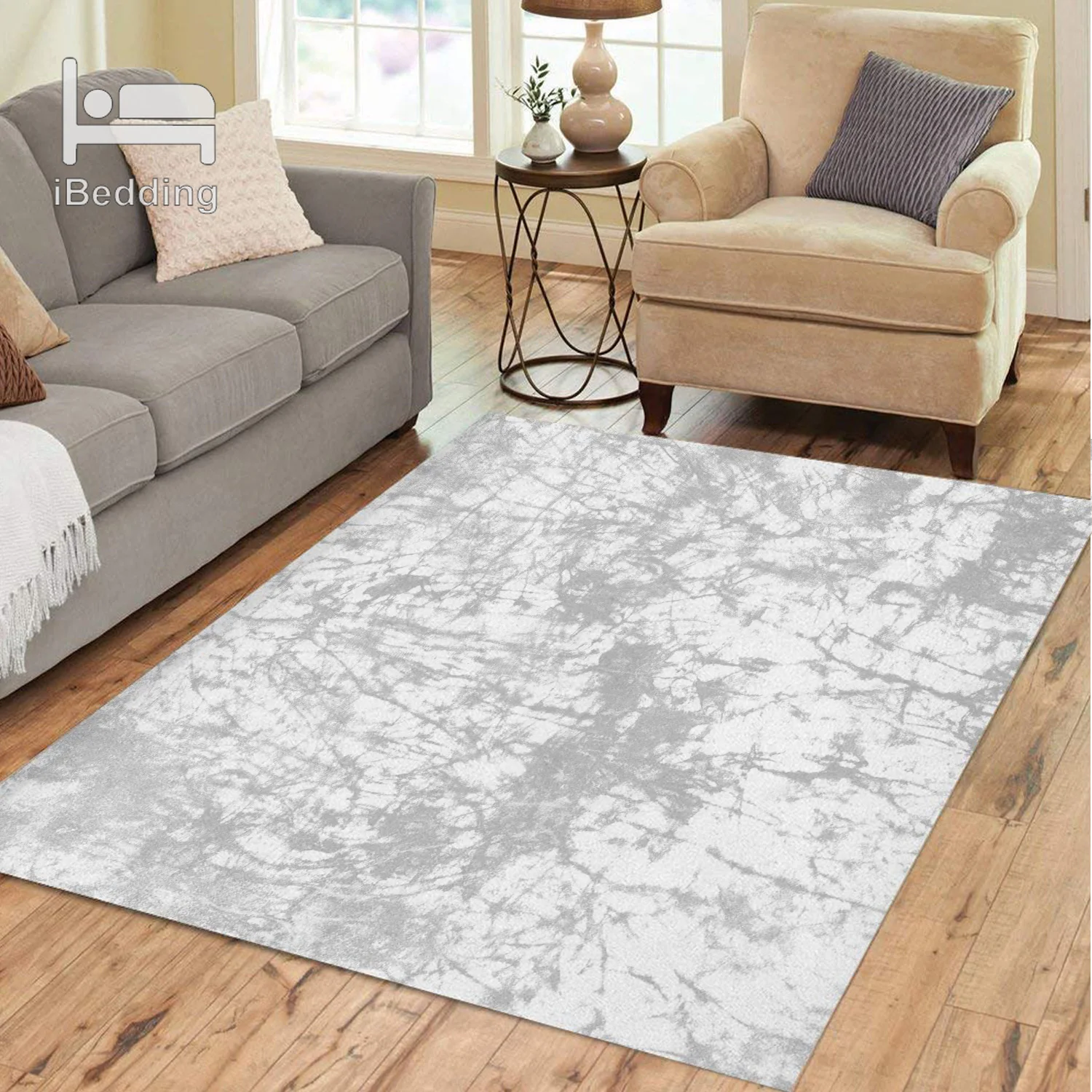 Crackle Batik Pale Crystal Velvet Carpet Living Room Nordic Simple Modern Rugs Gray Purple Red Floor Mat Bedroom Bedside Rug