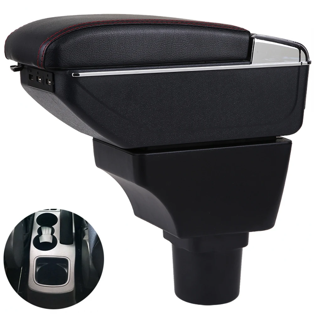 

For Ford Aspire Armrest Box Aspire Universal Car Central Armrest Storage Box cup holder ashtray modification accessories