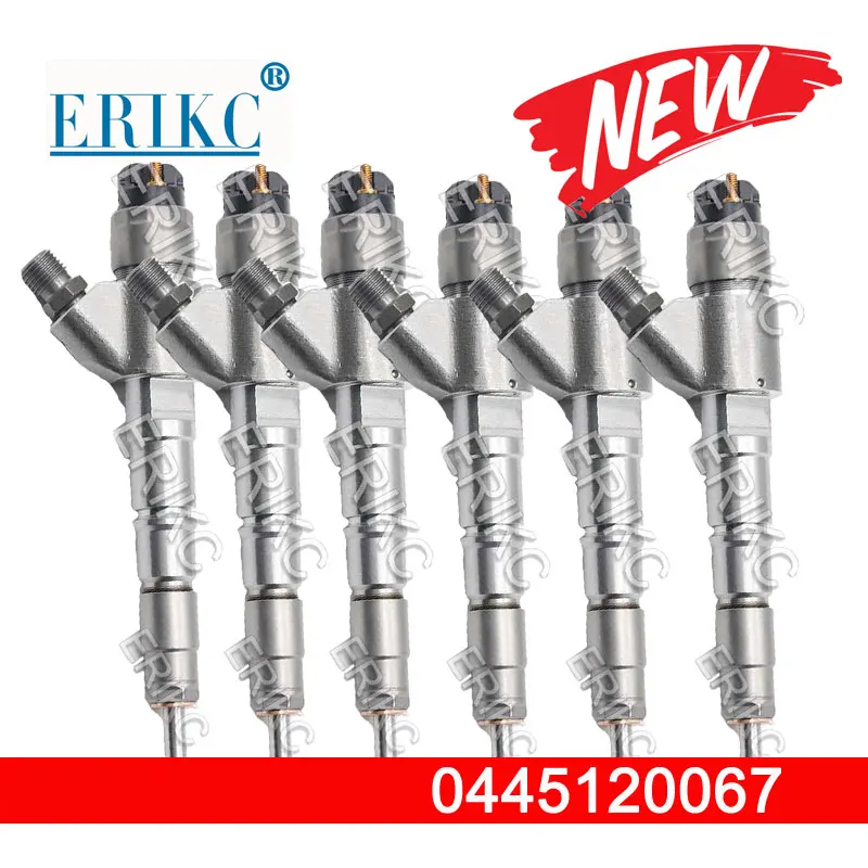 6PCS 0445120067 Brand New Injector 0 445 120 067 0986435549 With OEM 04290987 7420798683 For Volvo Excavator D6D Engine