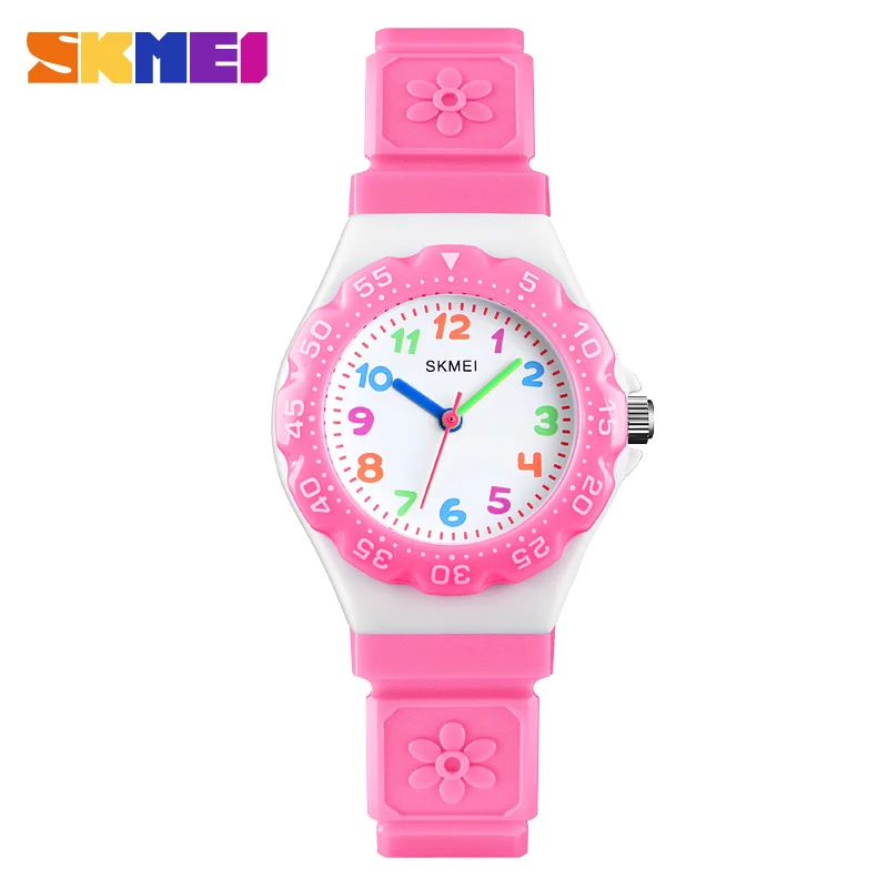 SKMEI Fashion Cute Style Child Watch Cloud Creativity PU Band Clock Colorful Dial Waterproof Wristwatches Boys Girls Gift