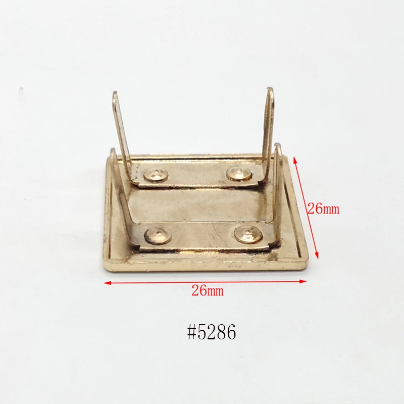 Square Metal Tag bag hardware brand accessories customized Logo nameplate