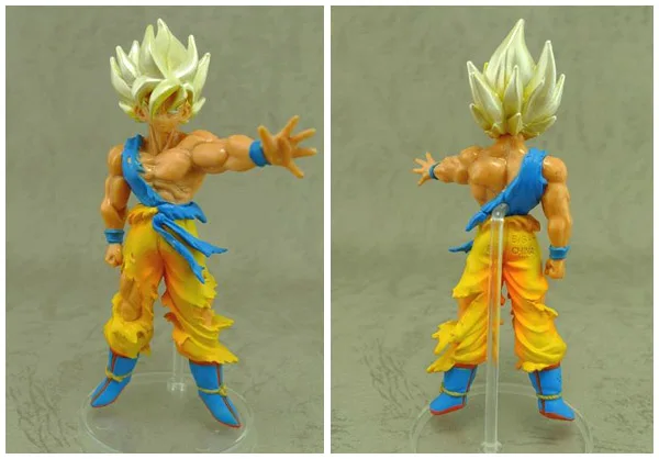 

BANDAI Dragon Ball Action Figure HG Gacha10 Bomb Super Son Goku Standing Model Decoration Toy