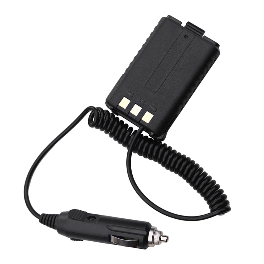 Adaptador eliminador de batería de cargador de coche, accesorios de carga para walkie-talkie de 12V, para Baofeng, Radio bidireccional, UV-5R, UV-5RA, UR-5RE