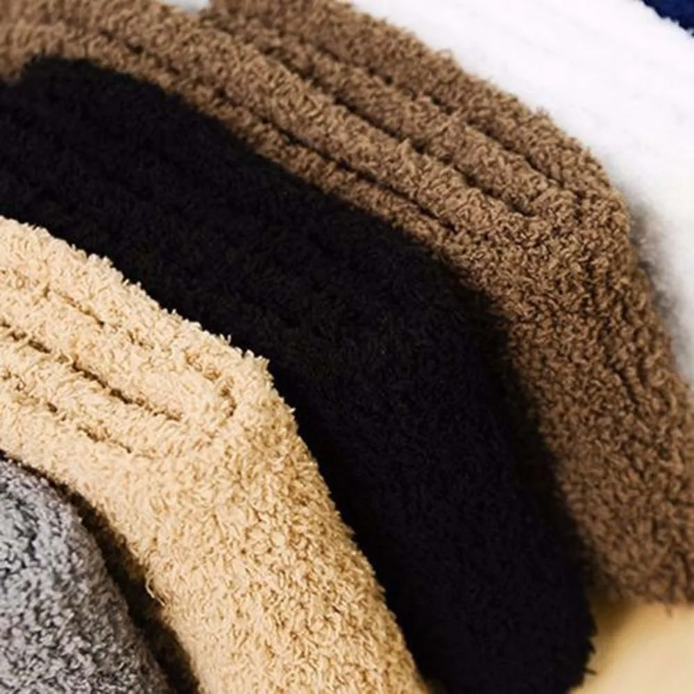 NEW 1 Pair Comfortable Extremely Cozy Pure Cashmere Socks Men Women Winter Warm Sleep Bed Floor Home Fluffy Socks Hot Sale image 4