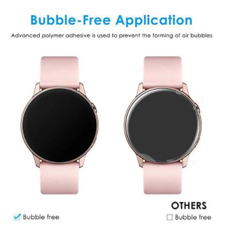 Hydrogel ป้องกันฟิล์มสำหรับ Samsung Galaxy นาฬิกา Active 2 40มม./44มม.Active2 SmartWatch Screen Protector เต็มรูปแบบ