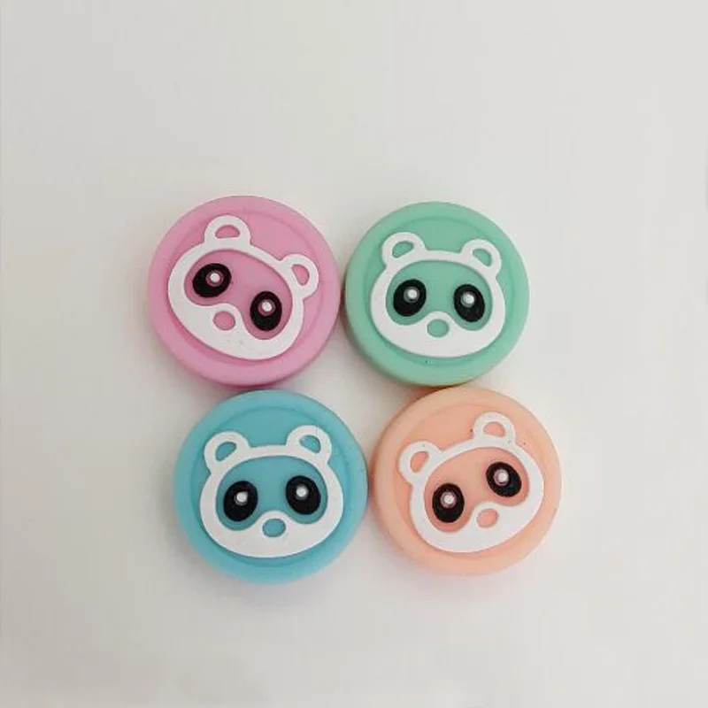Cubierta de Joystick para Nintendo Switch Oled Lite Joy-Con, Thumb Stick de silicona, tapa de agarre de Panda Flower