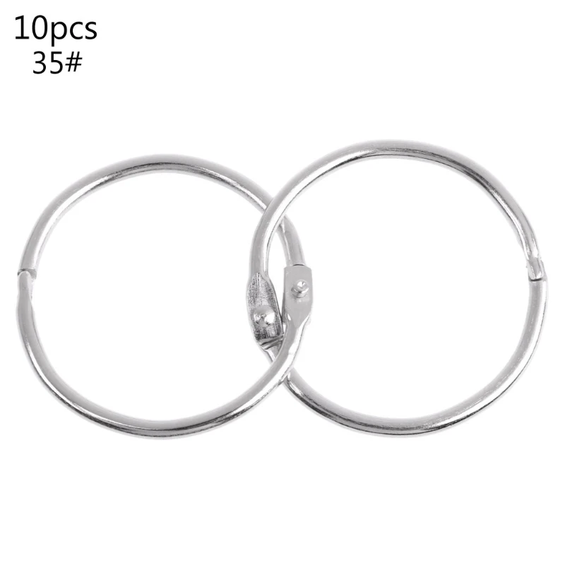 Dropship Metal Loose Leaf Book Binder Hoop Ring Multifunctional Keychain Circle DIY Album