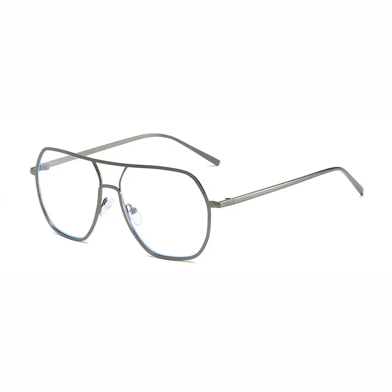 Full Rim Metal Frame Glasses For Man and Woman New Arrival Anti-Blue Light Double Browline Myopia Eyewears