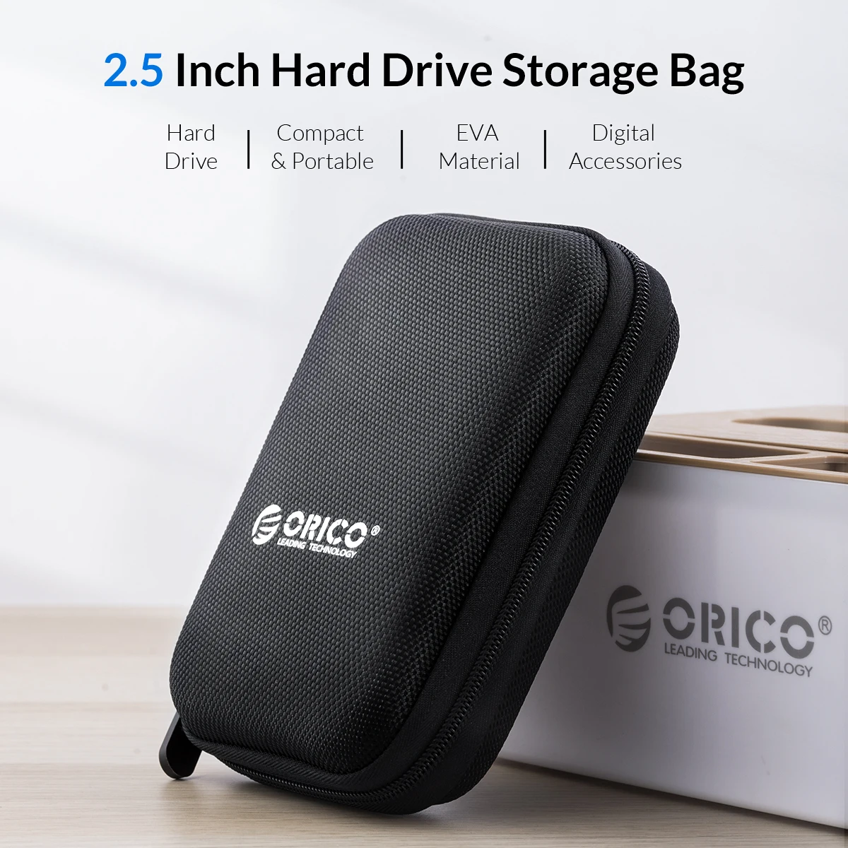 ORICO 2.5 Inch HDD Box Bag Case Portable Hard Drive Bag for External Portable HDD hdd box case storage Protection Black/Red/Blue