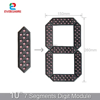 10 นิ้ว 7 Segment กันน้ํากลางแจ้งดิจิตอลจํานวนแผงสําหรับ LED Gas Station อิเล็กทรอนิกส์การใช้ราคา Time และ Temp Sign