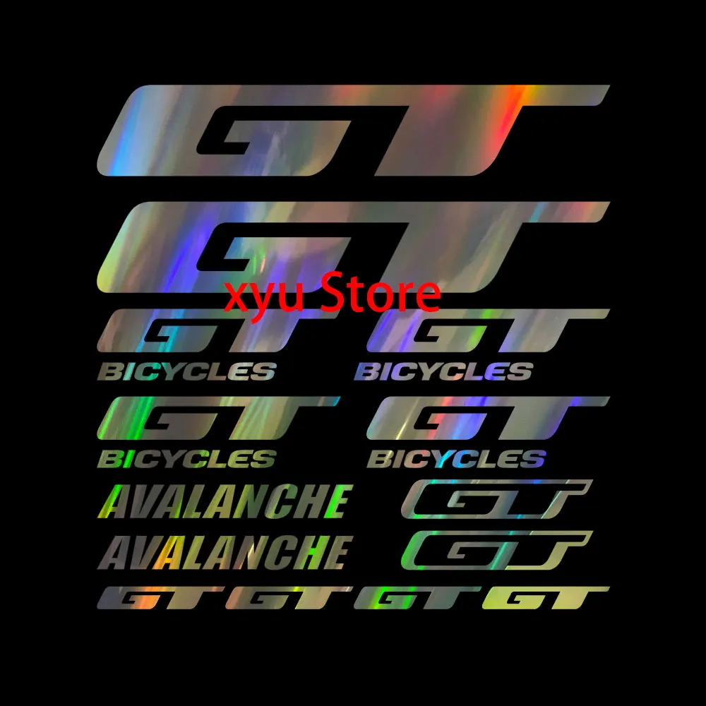 for GT Die-Cut Decals Stickers Bicycle Graphics Set Autocollant Aufkleber Adesivi