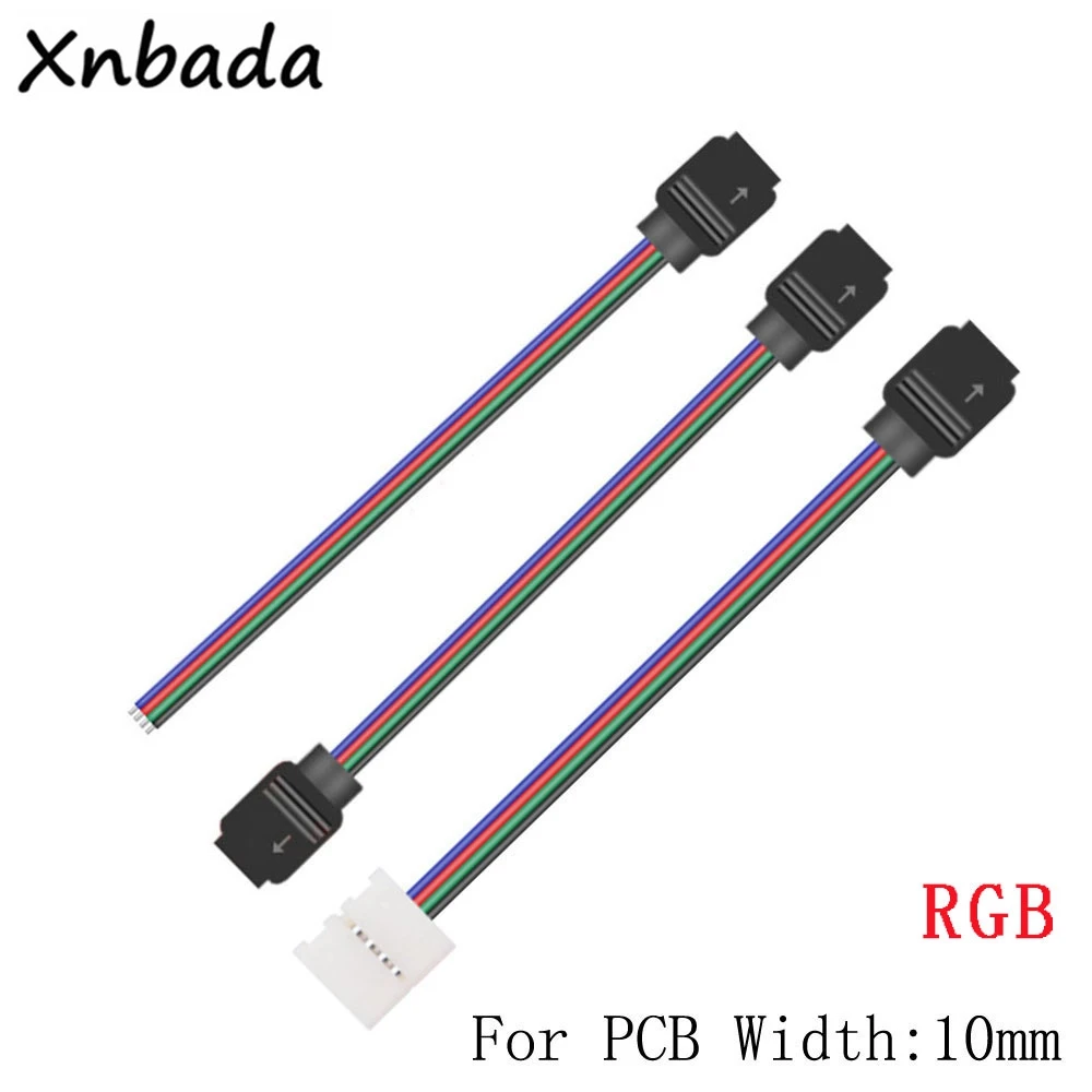 WS2812B WS2811 5050 RGB LED 스트립 싱글/더블 엔드 솔더리스 커버 커넥터 8mm/10mm /2pin /3pin /4pin/5pin