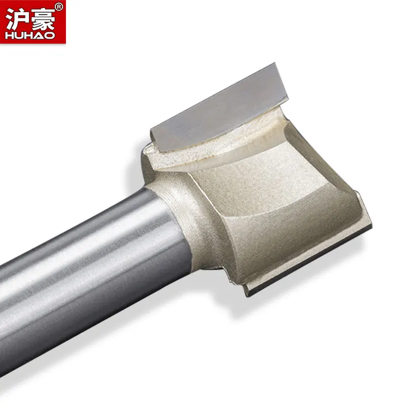 HUHAO 1pc 1/4"1/2" Shank Straight Bit Woodworking Tools Router Bit Tungsten Carbide 2 Flute  Endmill Milling Cutter