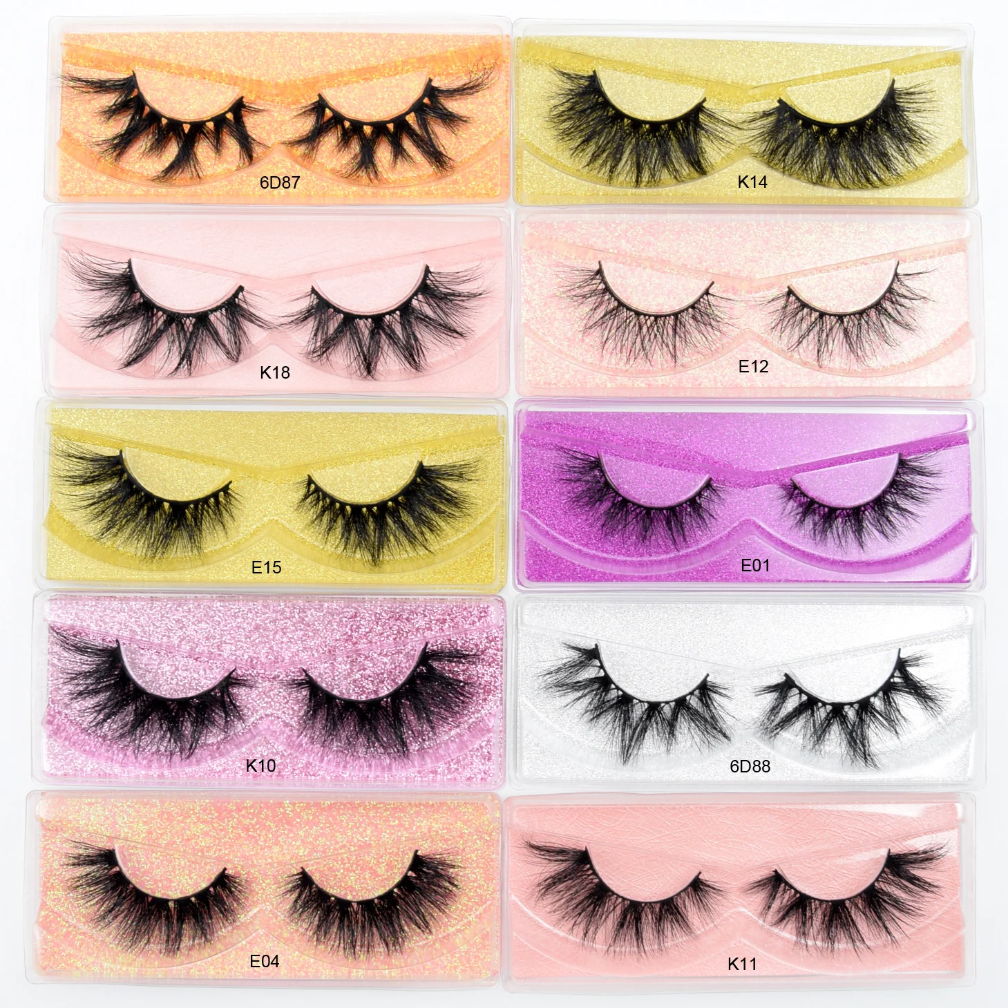 Mink Eyelashes Wholesale 10-200pcs Visofree 3D Mink Lashes Natural Mink Eyelashes Pack False Eyelashes Makeup False Lashes Bulk