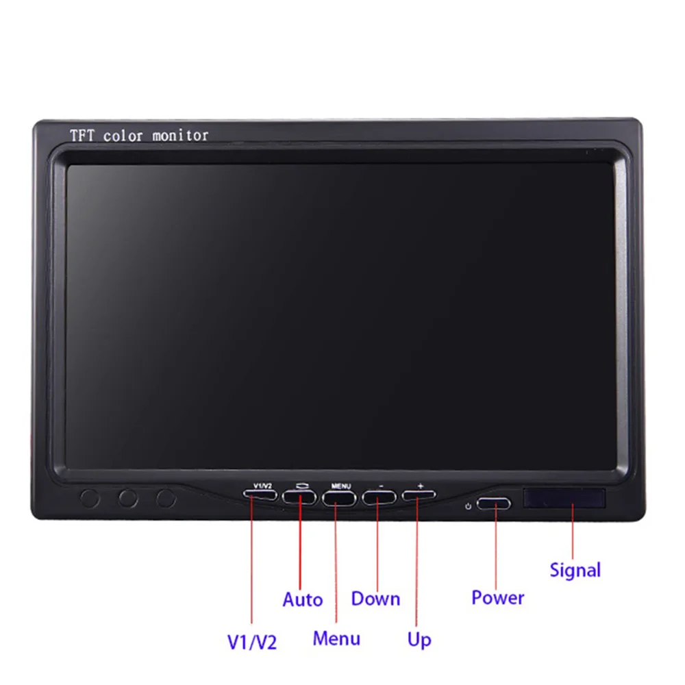 7 inch Car Display AV Car Monitor Portable Display support PAL / NTSC Video Input 800x480 Car TV