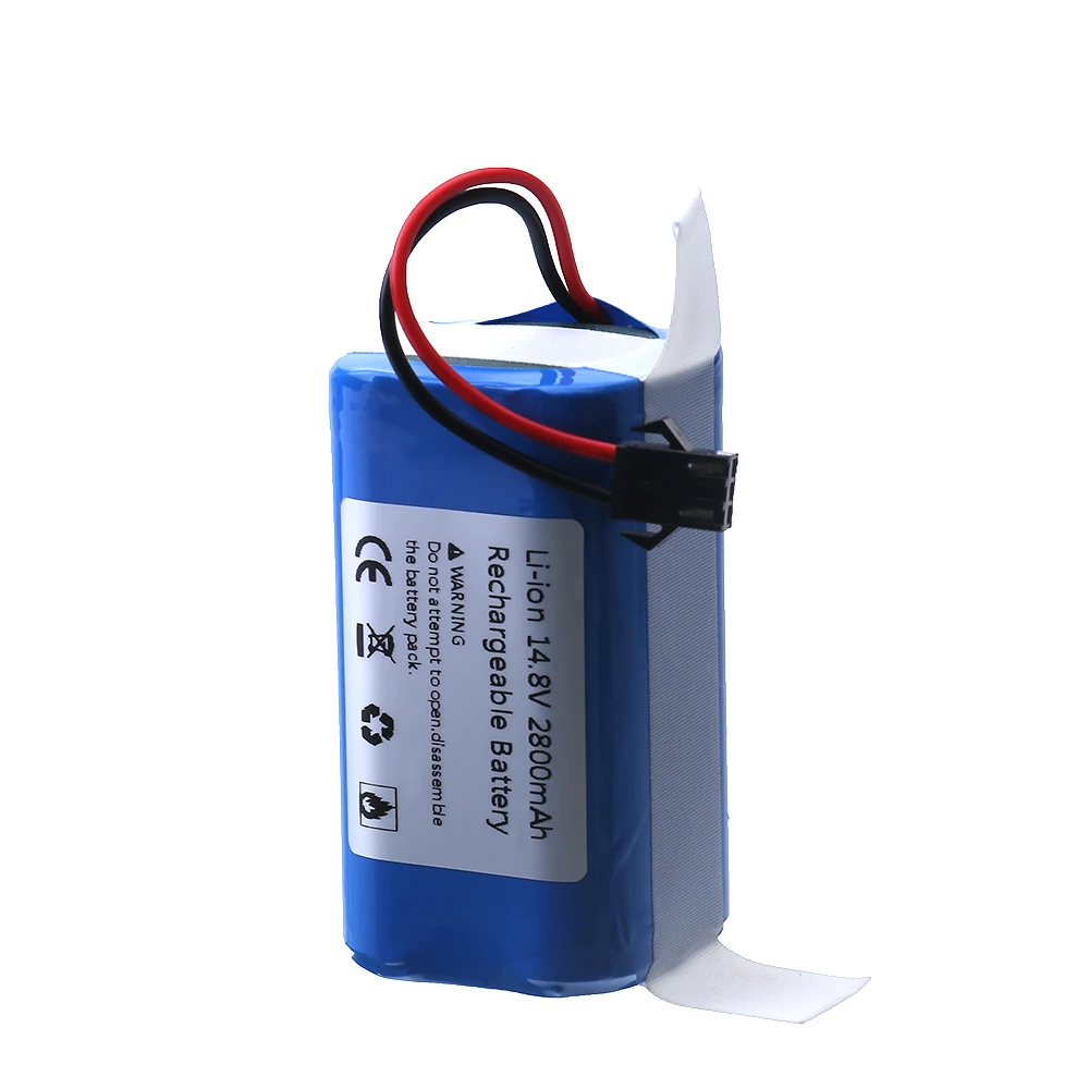 14.8 فولت 2800 مللي أمبير بطارية ليثيوم أيون ل Conga 990 ، 1090 تيسفور X500 Ecovacs Deebot N79 N79S DN622 Eufy RoboVac 11 11S RoboVac 30 الخ