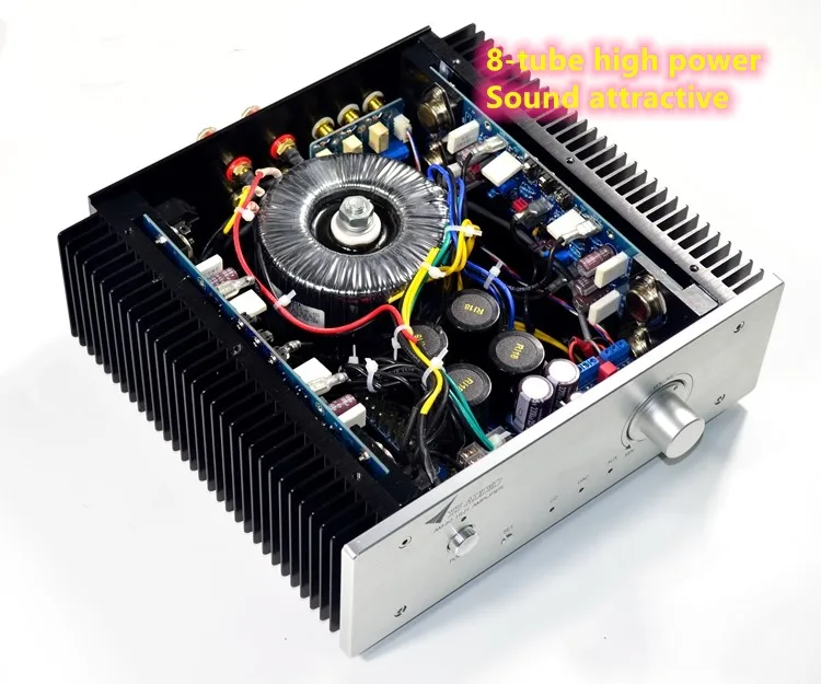 New The DIY power amplifier for gold sealing tube of AM-80 refer to KSA-50 fancier HiFi power amplifier has class A and class AB