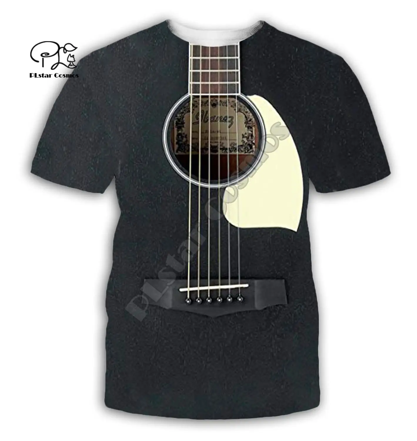 Guitar art Musical instrument 3D full printing fashion t shirt Unisex hip hop style tshirt streetwear casual summer style-1