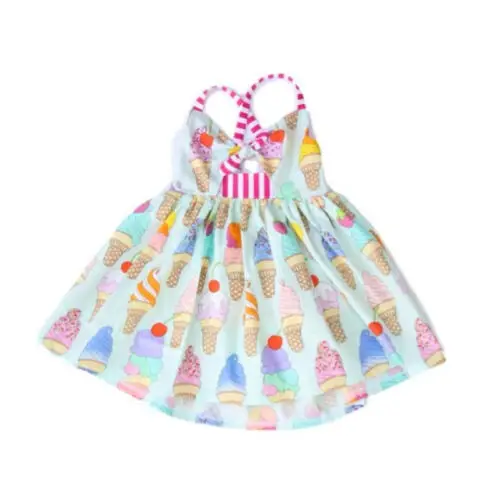 Casual Toddler Kids Baby Girl Sling Halter Backless Bow Tutu Dress Sundress Summer Clothes