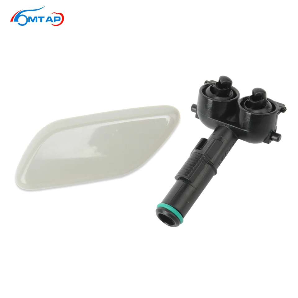 Front Bumper Head Lamp Washer Nozzle Spray Jet + Headlight Washer Cover Cap Lid For Mazda 3 Axela BK 2003-2008 5-Door