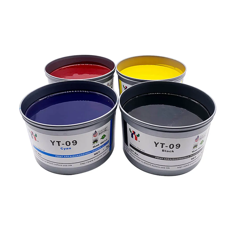 Eco-friendly Food Grade Offset Printing Ink Ceres YT-09 CMYK Ink for Offset Printing