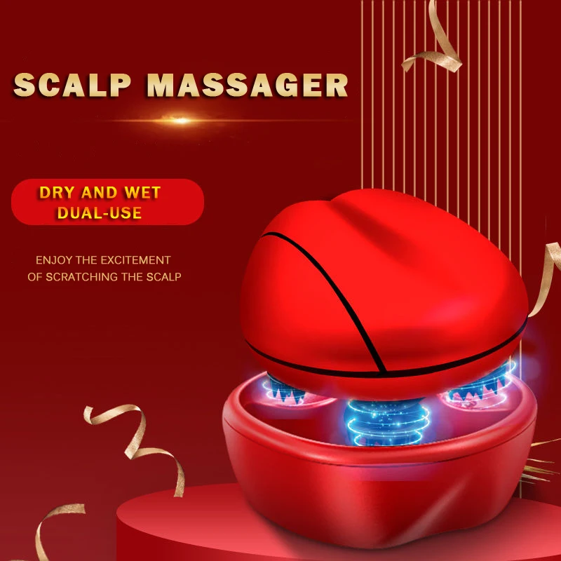 3D Smart Electric Hair and Scalp Massage Scalp Massager for Hair Growth Relax Prevent Hair Loss Health Care Vibrating head Care