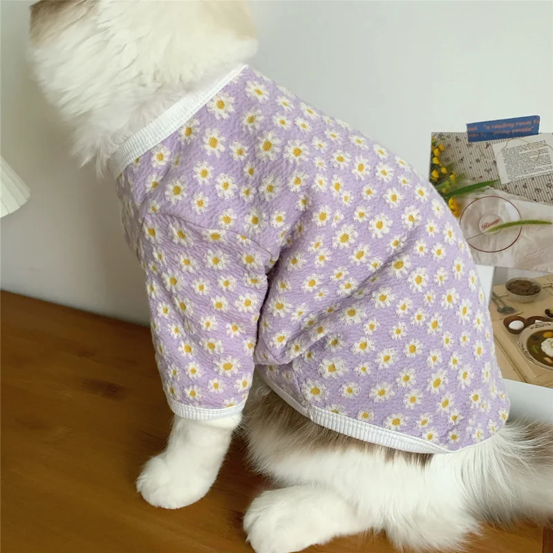 Cat Clothes Winter Warm Puppy kitten Cute Jacket Coat Pet Dog Cardigan Sweater Chihuahua Pajamas Outfits For Small Dogs Cats