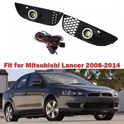 Fog Light Assembly Front Bumper Lamp Fit For Mitsubishi Lancer 2008 2009 2010 2011 2012 2013 2014 ,Car Accessories