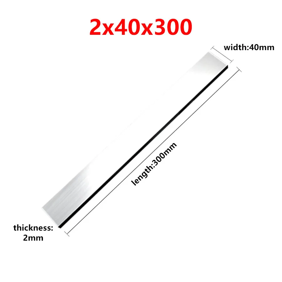 2*20*300 2x25x300 2*40*300 2x45x300 2*50*300 2x100x300 White Steel Cutter High-Speed Steel Turning Blade 300mm Steel Blade Strip