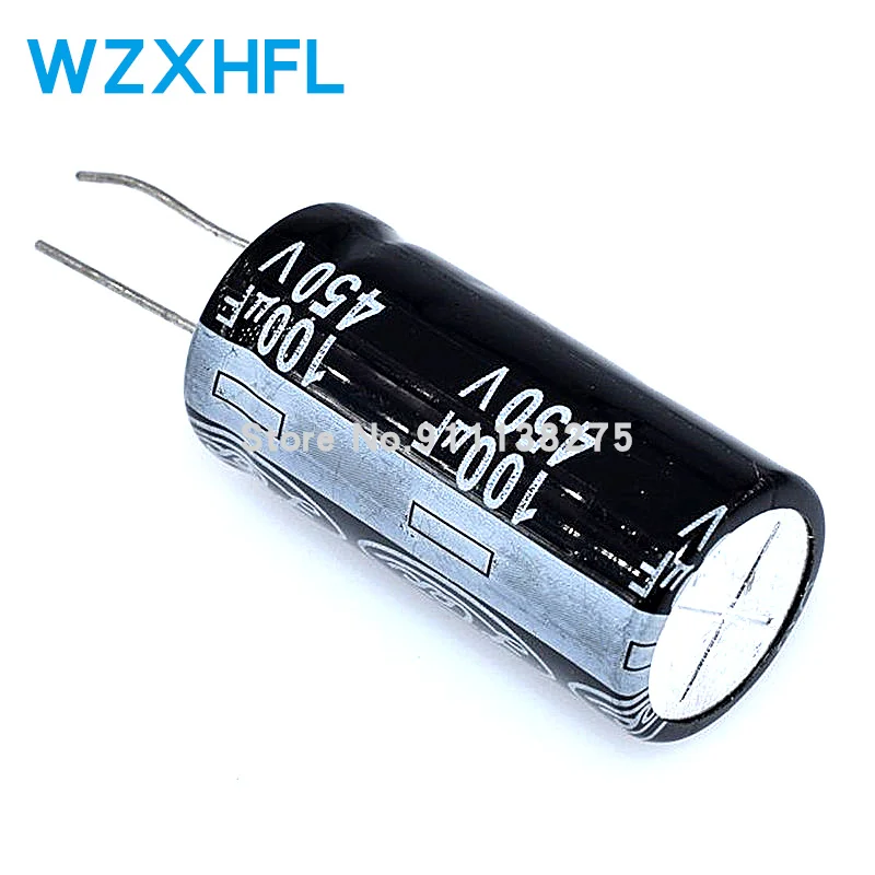 5PCS 450V100UF 100uf450v 18*35 450v 100uf 18x35 Electro Electrolytic capacitor