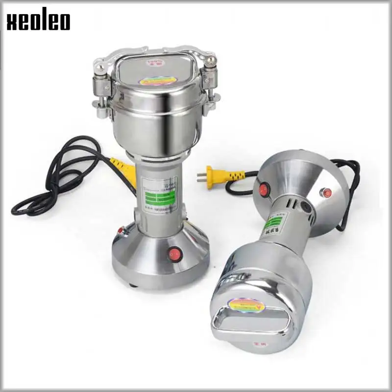 Xeoleo 100g moedor elétrico moinho de grãos máquina moedor feijão moagem máquina aço inoxidável ervas pó máquina 650w
