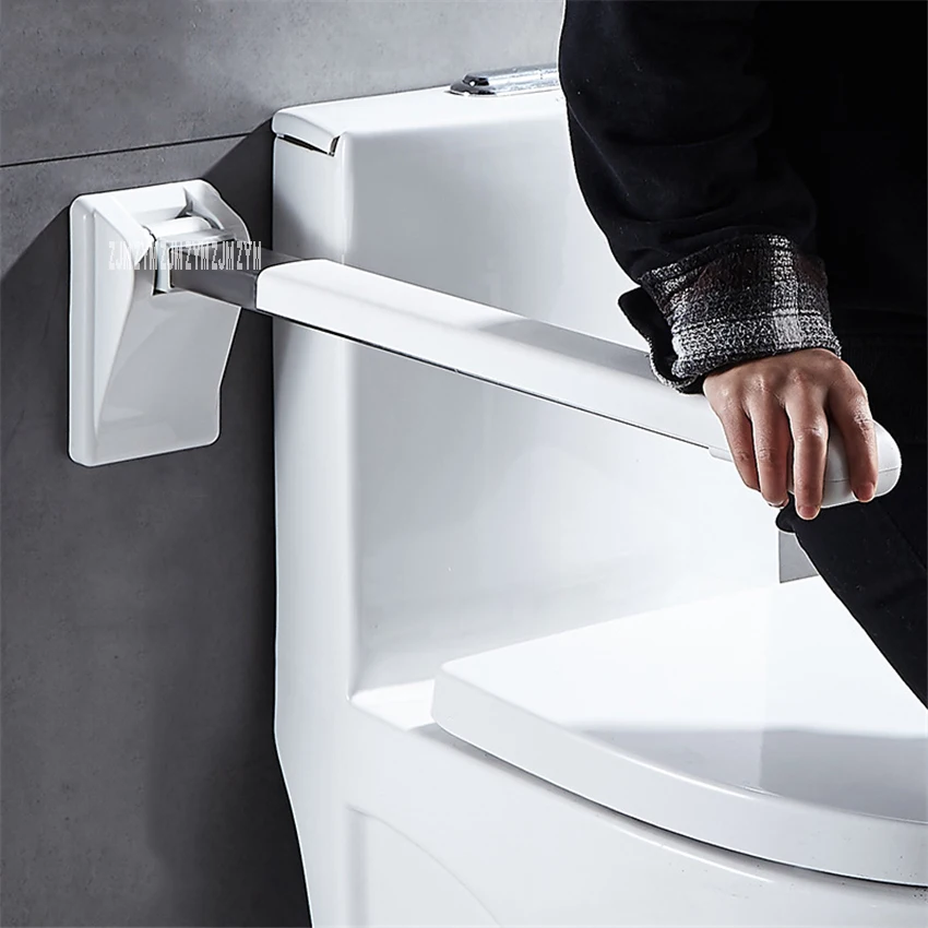 

8925 Bathroom Carbon Steel Pipe Safety Barrier Free Grab Bar Antiskid Folding Toilet Handrail For Elderly Pregnant Disabled