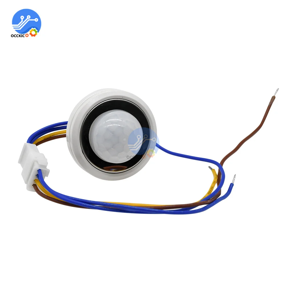 AC 85V-265V LED PIR Infrared Detector IR Infrared Motion Sensor Switch Adjustable Time Delay Switch for Home Lighting Induction