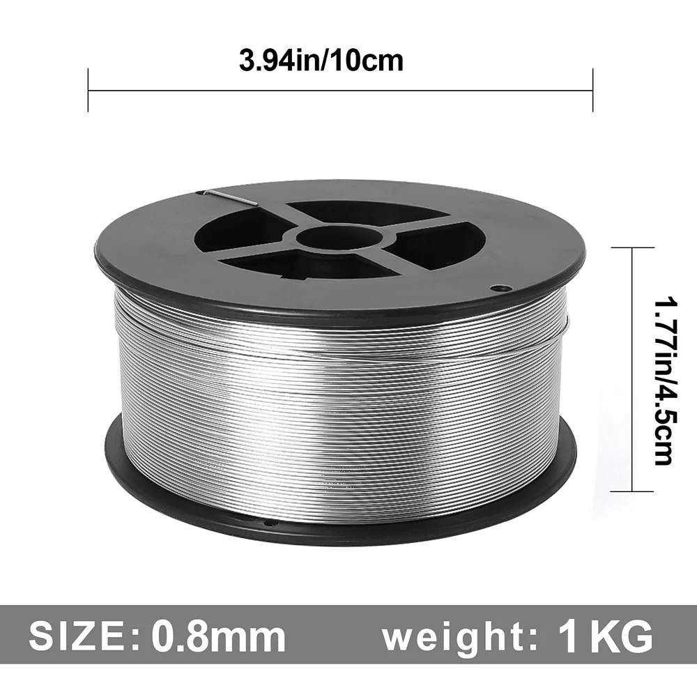 HITBOX MIG Welder Wire 0.8mm 1KG Stainless Steel Wire 1 Roll Gas Welding Wire ER308 Suitable For MIG Series Tool Accessories