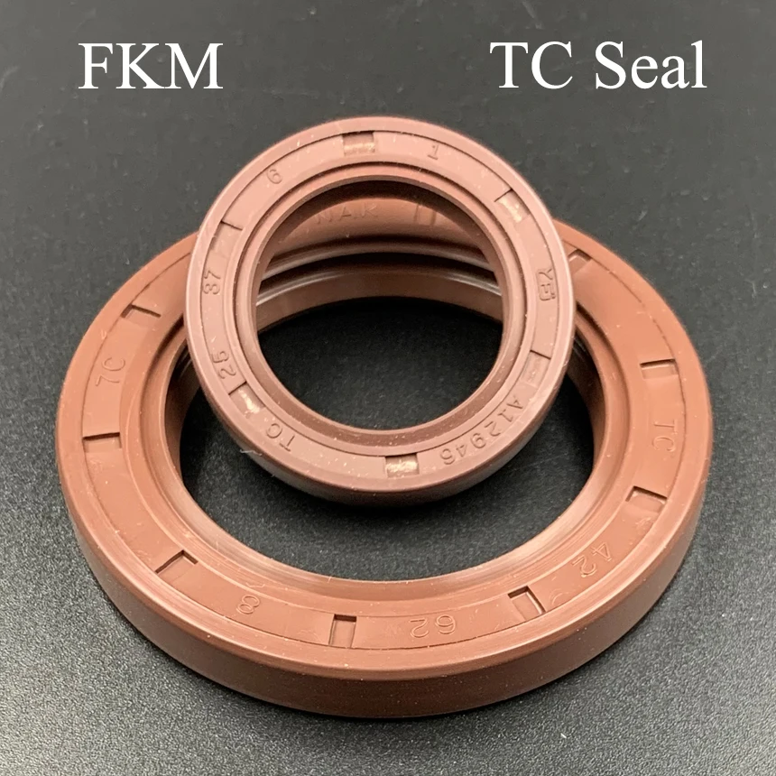 60*80*7/8/10/12/13 60x80x7/8/10/12/13 Fluoro FKM Fluorine Rubber Spring Double Lip TC Ring Gasket Radial Shaft Skeleton Oil Seal