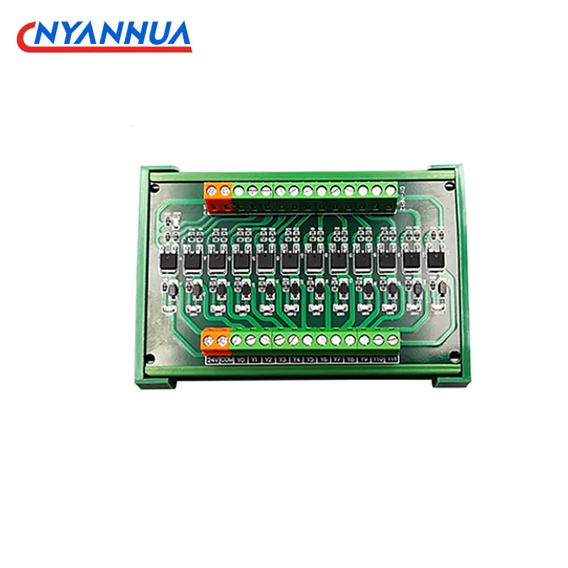 PLC Amplifier Board 4/8//12/16 Channel NPN/PNP Transistor Signal Output SCR Module Din Rail 35mm 5A/24VDC